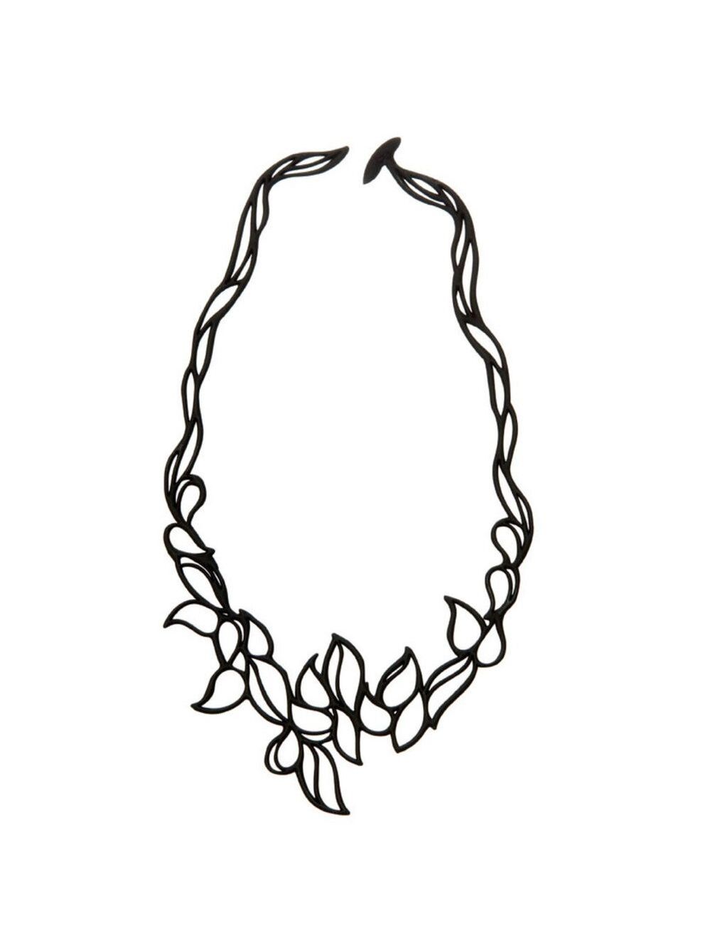 Batucada Drops black NEW necklace Tattoo look Vegan Eco Friendly
